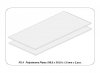 Aber PS-4 Płyty z białego polistyrenu 195 x 315 x 1,00 po 2 szt. / Polystyrene plates 195 x 315 x 1,00 mm x 2 pcs.